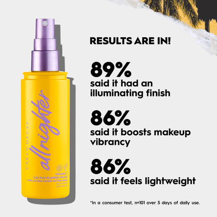URBAN DECAY All Nighter Vitamin C Long-Lasting Makeup Setting Spray - Award-Winning Makeup Finishing Spray - Lasts Up To 16 Hours - Non-Drying Formula for All Skin Types - 4.0 fl oz