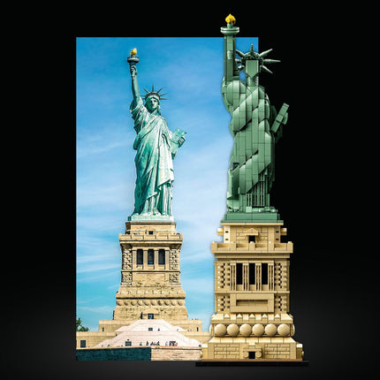 buy LEGO Architecture Statue of Liberty 21042 Model Building Set - Collectible New York City Souvenir in India