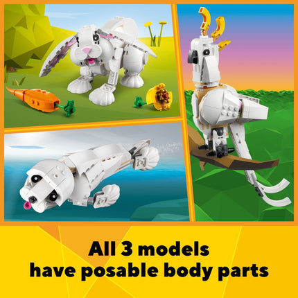 buy LEGO Creator 3 in 1 White Rabbit Animal Toy Building Set in India