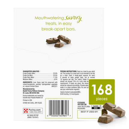 Purina Fancy Feast Limited Ingredient Cat Treats, Savory Cravings Chicken Flavor - 3 oz. Box