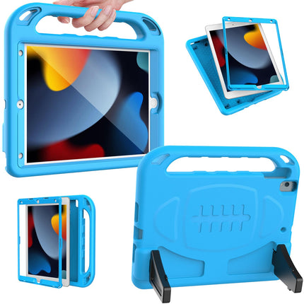 LTROP Kids Case for iPad 9th / 8th / 7th Generation 10.2-inch (2021/2020/ 2019), Shockproof iPad 10.2” Case with Built-in Screen Protector, Blue