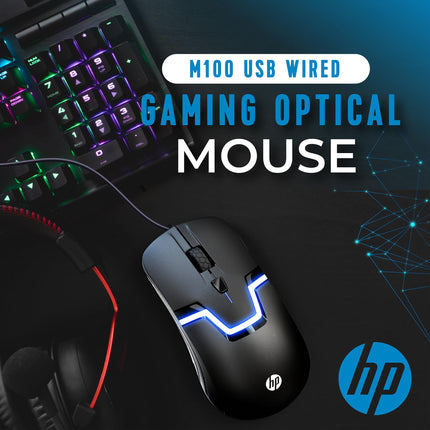 HP Wired RGB Gaming Mouse High Performance Mouse with Optical Sensor, 3 Buttons, 7 Color LED for Computer Notebook Laptop Office PC Home