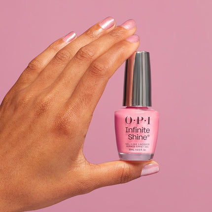 OPI Infinite Shine Long-Wear Soft Shimmer Finish Sheer Pink Nail Polish, Up to 11 days of wear & Gel-Like Shine, Princesses Rule!, 0.5 fl oz