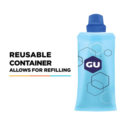 GU Energy Refillable Flask for Sports Nutrition Energy Gel, 5.1-Ounce