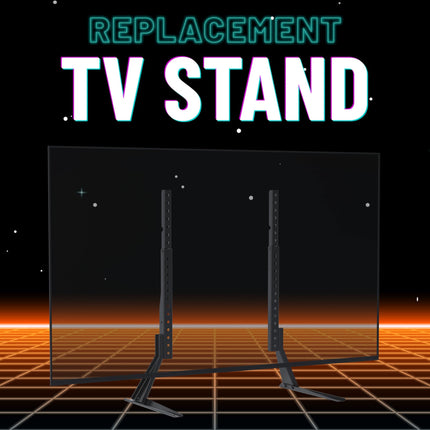 ECHOGEAR TV Legs Replacement TV Stand for Screens Up to 65" - Foldable TV Bracket Includes Hardware, Anti-Slip & Anti-Scratch Pads - Easy 3-Step Install TV Feet w/Wide VESA Compatibility