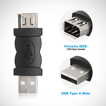 buy Fiada 4 Pieces Firewire 6 Pin USB Adapter Female F to USB M Male Cable Converter Compatible with D in India