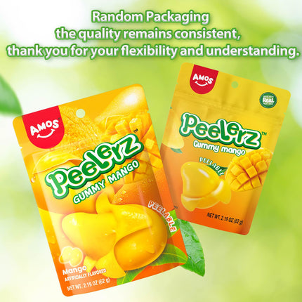 Buy Amos Peelable Mango Candy, Peelerz Gummy Mango Peeling Candy,Resealable 2.19oz Bag (Pack of 3) in India