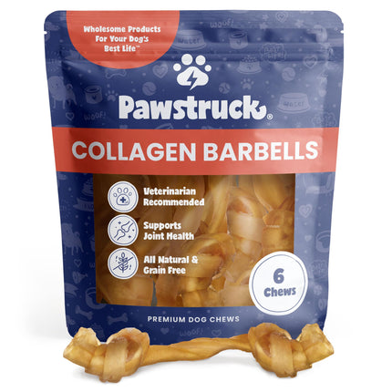 Buy Pawstruck Natural Large Collagen Stick Barbells for Dogs - Vet-Approved Long Lasting Chew Alternative in India.