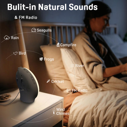 Buy Wake Up Light Sunrise Alarm Clock for Kids, Heavy Sleepers, Bedroom, with Sunrise Simulation, Sleep Aid - in India