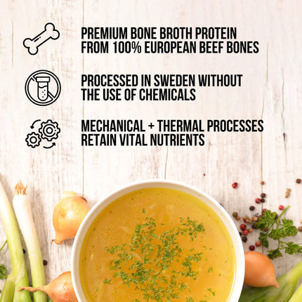Buy NAKED Nutrition Naked Bone Broth - Beef Bone Broth Protein Powder - 20G Protein, Only 1 Ingredient - in India.