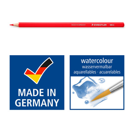 STAEDTLER 14610C M12 Design Journey Watercolour Pencils - Assorted Colours (Tin of 12)