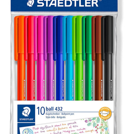 Buy Staedtler Ballpoint Stick Pens, 43235MWP10TH in India India