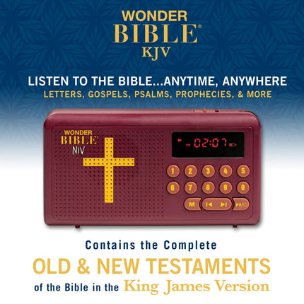 Wonder Bible KJV- The Audio Bible Player That You Can Listen to, King James Version, New & Old Testament as Seen On TV