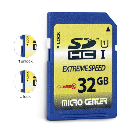 INLAND 32GB Class 10 SDHC Flash Memory Card Standard Full Size SD Card USH-I U1 Trail Camera by Micro Center (2 Pack)