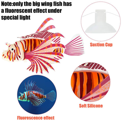 Buy Weewooday 7 Pieces Artificial Glowing Fish 5 Styles Colorful Fake Fish Glowing Effect Aquarium Decor in India