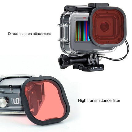 buy SOONSUN Waterproof Case for GoPro Hero 12/11 / 10/9 Black with Diving Filters - 60M Underwater Dive in india