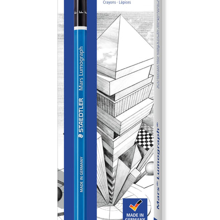 Buy Staedtler Mars Lumograph 100-F Pencil (Box of 12) in India India