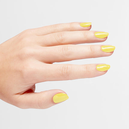 OPI Infinite Shine Long-Wear Bright Crème Finish Opaque Yellow Nail Polish, Up to 11 days of wear & Gel-Like Shine, It's Always Stunny, 0.5 fl oz