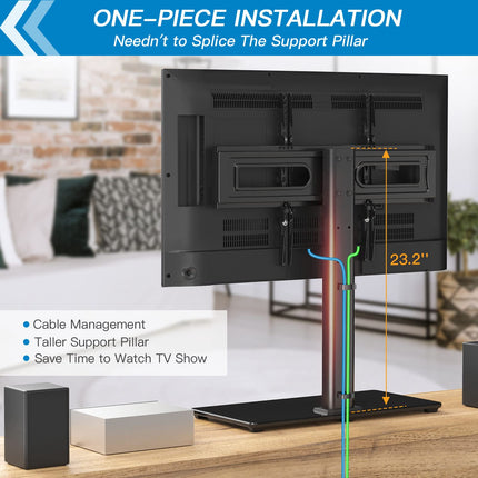 Buy PERLESMITH Swivel Universal TV Stand Mount for 32-80 Inch TVs in India