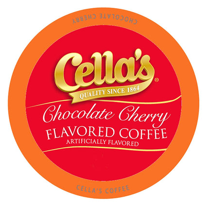 Buy Cella's Chocolate Cherry Flavored Coffee, Compatible With 2.0 Keurig K Cup Brewers, 40 Count (Pack of 1) in India