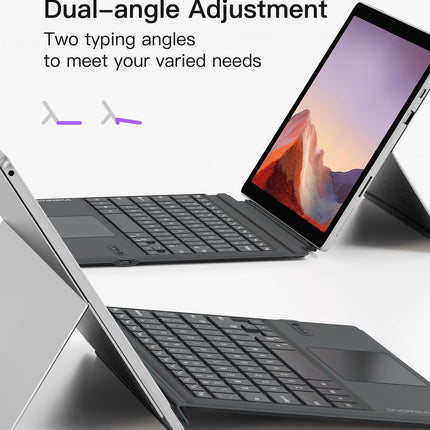 buy Inateck Surface Pro 7 Keyboard with Precision Touchpad, Bluetooth 5.3, 7-Color Backlight, Compatible with Surface Pro 7/7+/6/5/4 in india