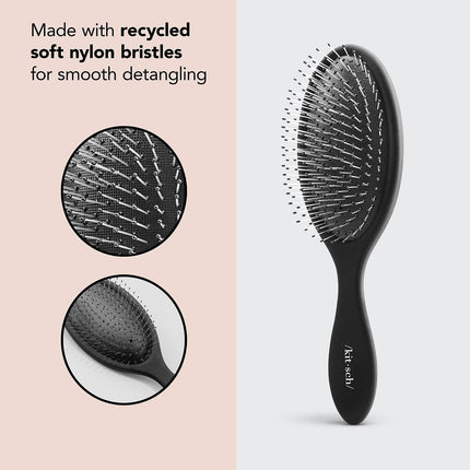 Buy Kitsch Wet Hair Brush Detangling Brush - Soft Bristle Hair Brushes for Women | Straight & Curly Wet in India.