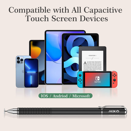 Buy MEKO Universal Stylus, [2 in 1 Precision Series] Disc Stylus Touch Screen Pens for All Capacitive Tou in India