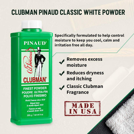 Clubman Pinaud Powder 9 oz (Pack of 3)