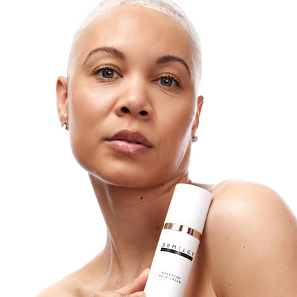 DRMTLGY Advanced Neck Firming Cream - Tightening & Lifting Sagging Skin, Peptides & Vitamin E, 1.8 oz