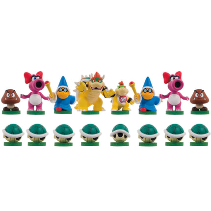 Super Mario Chess Set | 32 Custom Sculpt Chess Pieces Including Iconic Characters - Mario, Luigi, Peach, Toad, Bowser | Super Mario Themed Chess Game