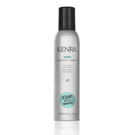 Kenra Nitro Memory Crème 18 | Firm Hold Crème Mousse | All Hair Types | 8 fl. Oz