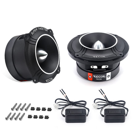 buy RECOIL TW250 High Compression Car Bullet Super Tweeters in India