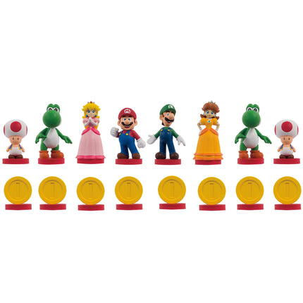Super Mario Chess Set | 32 Custom Sculpt Chess Pieces Including Iconic Characters - Mario, Luigi, Peach, Toad, Bowser | Super Mario Themed Chess Game