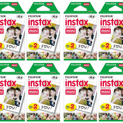 buy Fujifilm Instax Mini Instant Film (8 Twin Packs, 160 Total Pictures) for Instax Cameras in India