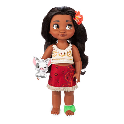 Disney Animators' Collection Moana Doll - 15 Inch Toy Figure, Molded Details, Fully Posable Toy in Satin Dress - Suitable for Ages 3+ Toy Figure