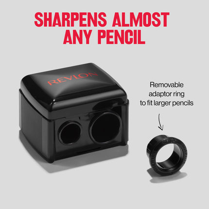 Revlon Makeup Sharpener for Eyeliner, Lip Liner, and More! Universal Sharpener for All Wooden & Plastic Pencil Sizes