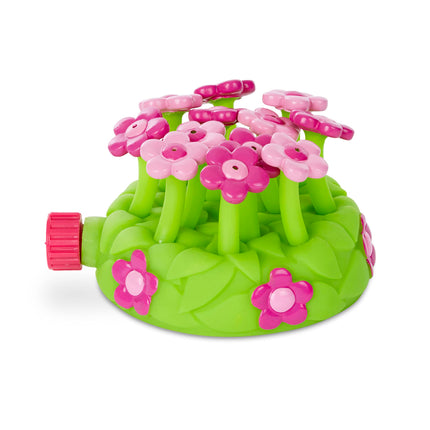 Melissa & Doug Sunny Patch Pretty Petals Flower Sprinkler Toy With Hose Attachment