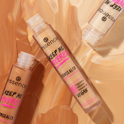 essence | Keep Me Covered Concealer (50 | Warm Shell)| Lightweight, Non-Comedogenic, Buildable Coverage | Vegan, Cruelty Free & Paraben Free