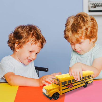 Buy ArtCreativity Yellow School Bus Toy for Kids - 8.5 Inch Pull Back Car with Cool Opening Doors and Ru in India.