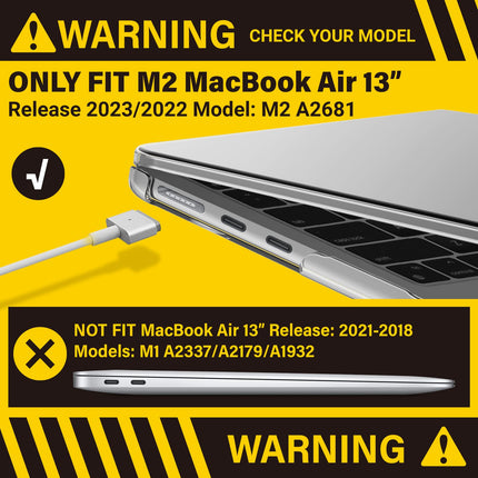 buy IBENZER Compatible with 2024 2023 2022 MacBook Air 13 inch Case M3 A3113 M2 A2681, Hardshell Case & in India