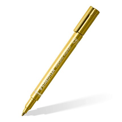 STAEDTLER 8323 TB10 Design Journey Metallic Pens, Bullet Tip 1-2mm Line Width - Assorted Colours (Pack of 10)