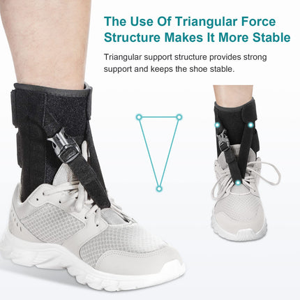 Foot Drop Brace for Walking Lifting Shoes, Drop Foot AFO Brace Help Raise Shoes, Foot Up Splint for Ankle, Improved Walking Gait, Prevent Falls and Injuries, for Left and Right Foot,Fits Women and Men