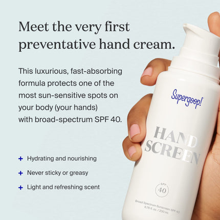 Buy Supergoop! Handscreen SPF 40, 1 fl oz - Preventative, SPF Hand Cream For Dry Cracked Hands - Fast-Absorbing in India