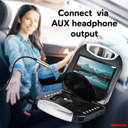 buy Magnavox MTFT750-BK Portable 7 inch TFT DVD/CD Player with Remote Control and Car Adapter in Black in India.