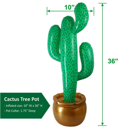 buy GiftExpress 2 Pack Inflatable 36" Cactus Prop DÃ©cor for Mexicano Fiesta Theme Party Decorations in India
