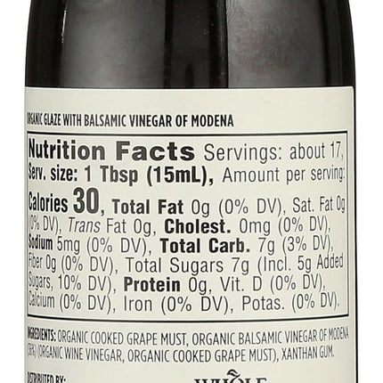 Buy 365 by Whole Foods Market, Organic Balsamic Glaze, 8.45 Fl Oz in India