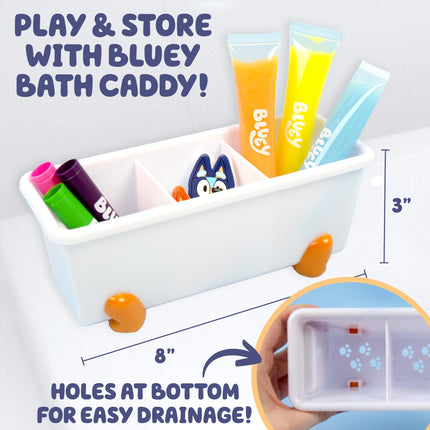 Buy Bluey Bath Creations, 9-Piece Activity Set, Fun Bath Toys, Includes Washable Bath Paints, Bath Crayons in India.