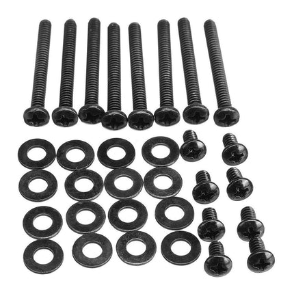 UXELY Water-Cooler Radiator Fitting Professional Long Short Screws Fan Mounting Screw Kit, PC Fan Screws Compatible with Cors air-Hydro Series Water Cooling(Black)