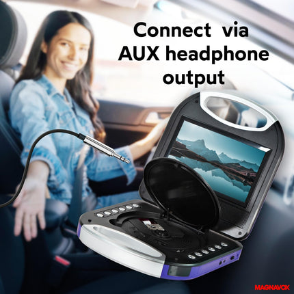 buy Magnavox MTFT750-PL Portable 7 inch TFT DVD/CD Player with Remote Control and Car Adapter in India