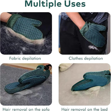 The Gloves help removes cat hair from the clothes, Sofa, Bed and Fabric